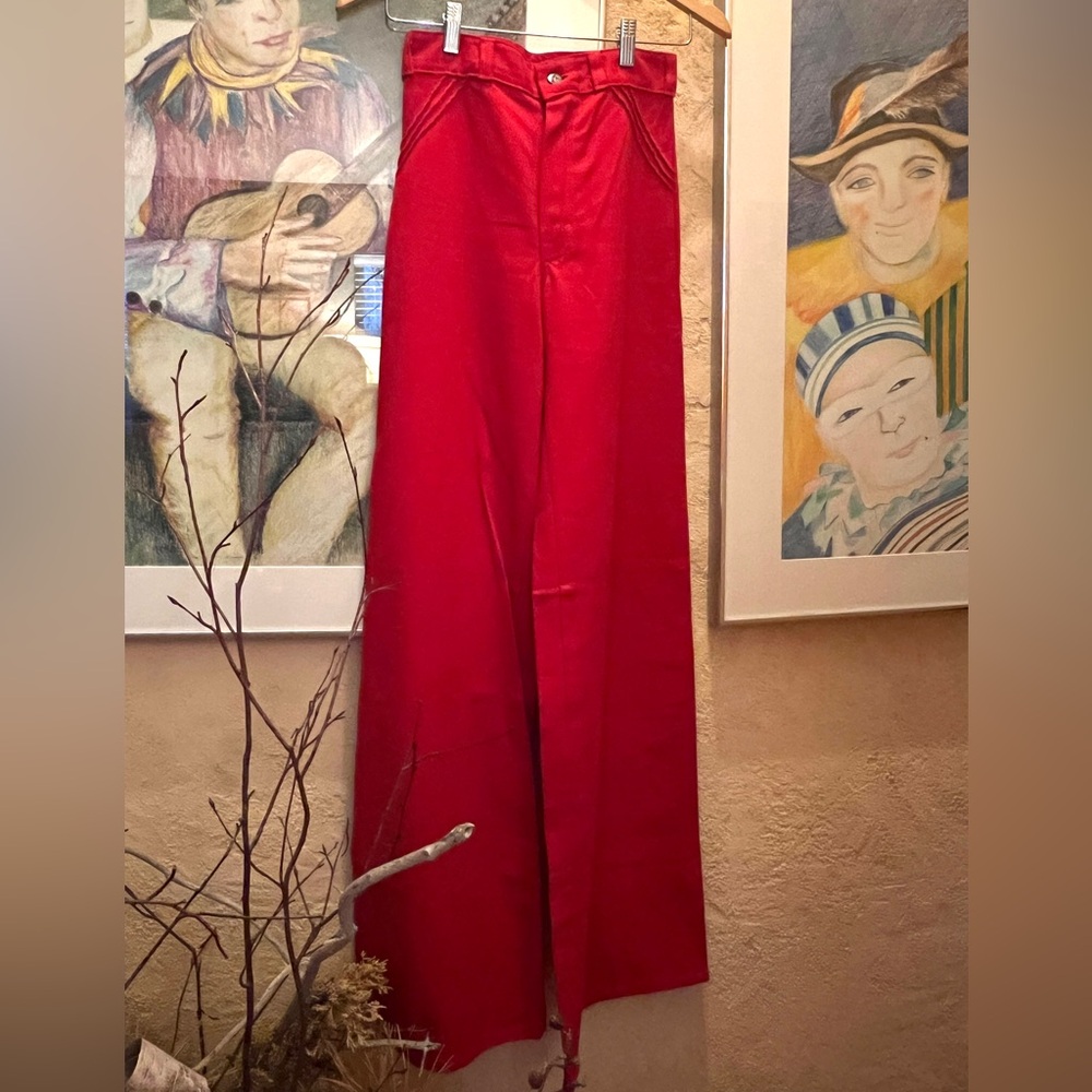 Vintage Red Flare Jeans
